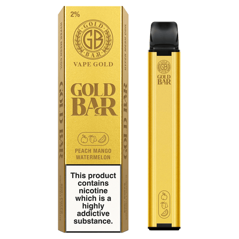 Gold Bar 600 Disposable Vape Pod Puff Pen Device - Box of 10 - Vape Club Wholesale